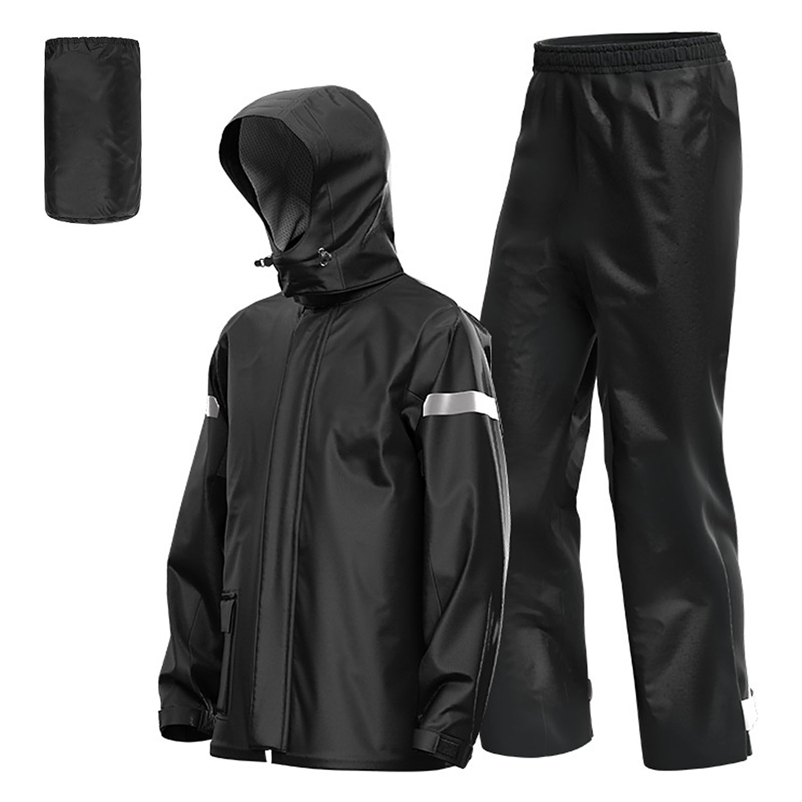 Motorcycle Gear Full Set - Męski kombinezon przeciwdeszczowy motocyklowy, odblaskowy, wodoodporny,