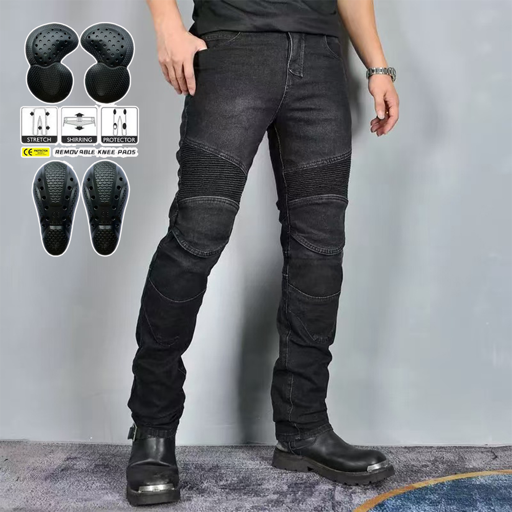 Motorcycle Gear Blue - Nowe czarne szare spodnie motocrossowe męskie