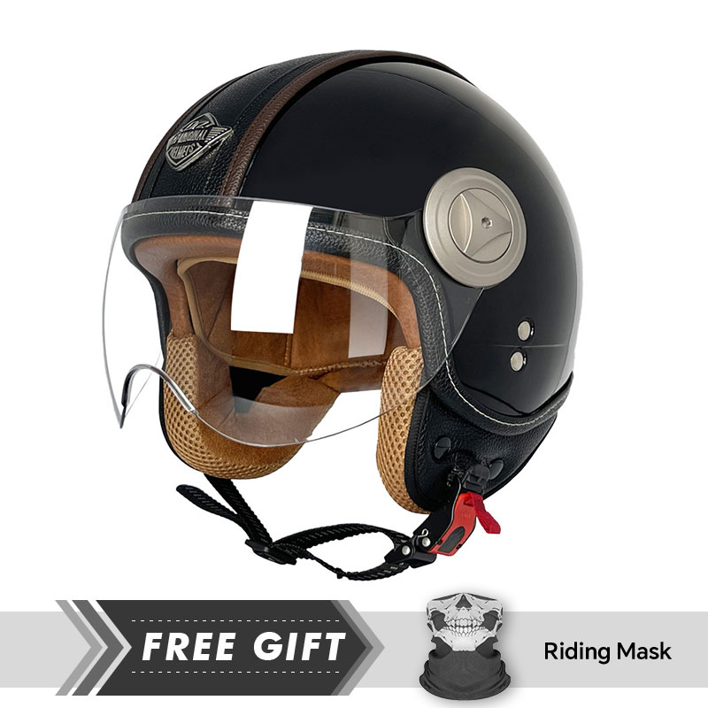 Motorcycle Gear In Store - Kask otwarty 3/4 Vintage Kaski otwarte