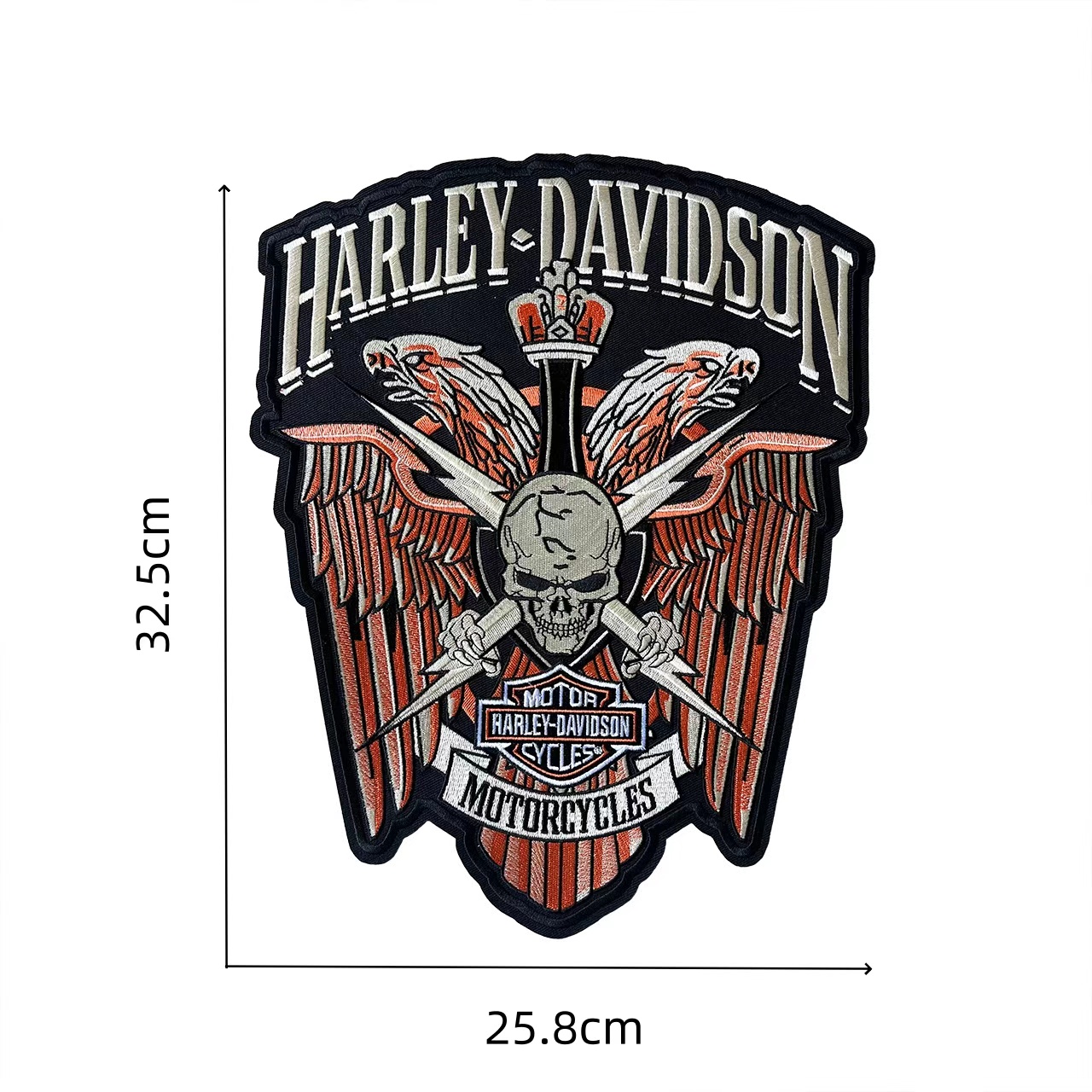 Motorcycle Gear Harley Davidson - Naszywka na kurtkę skórzaną z klejem