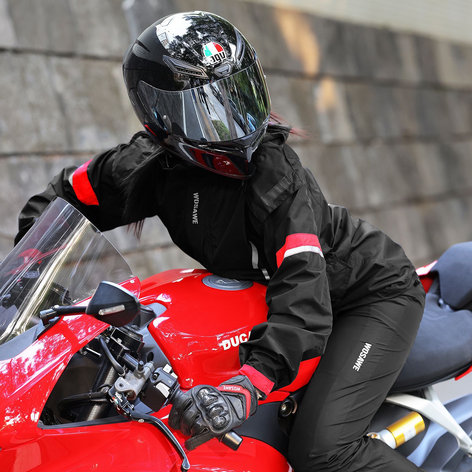 Męski kombinezon przeciwdeszcz – Motorcycle Gear Full Set recenzja i cena
