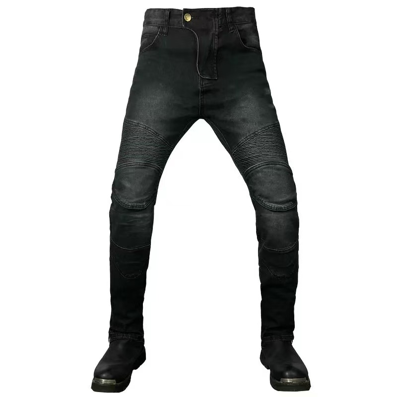Nowe czarne szare spodnie moto – Motorcycle Gear Blue recenzja i cena