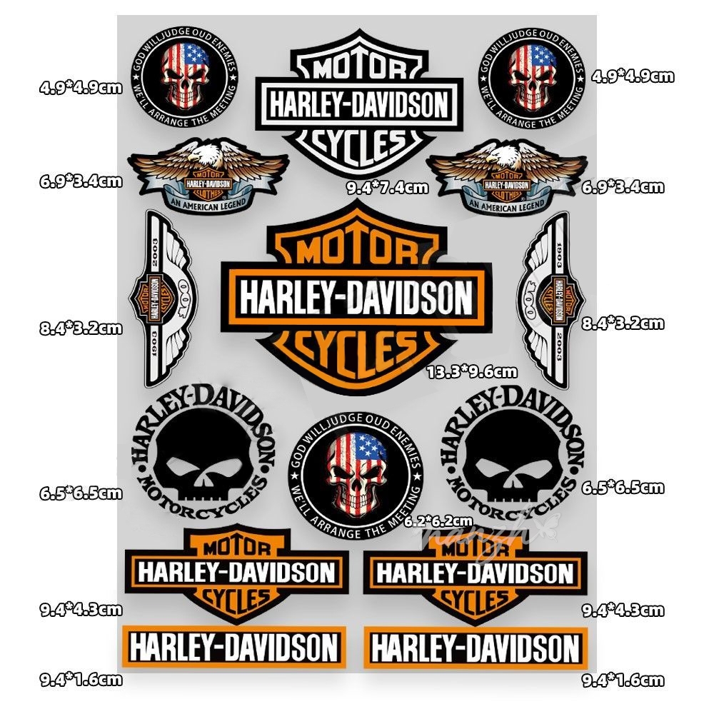 Naklejka na zbiornik paliwa w  – Motorcycle Gear Harley Davidson recenzja i cena