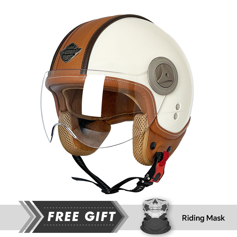 Kask otwarty 3/4 Vintage Kaski – Motorcycle Gear In Store recenzja i cena