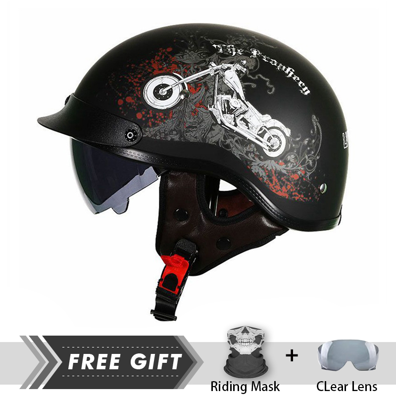 Mężczyźni Kobiety Kask półtwar – Motorcycle Gear In Store recenzja i cena