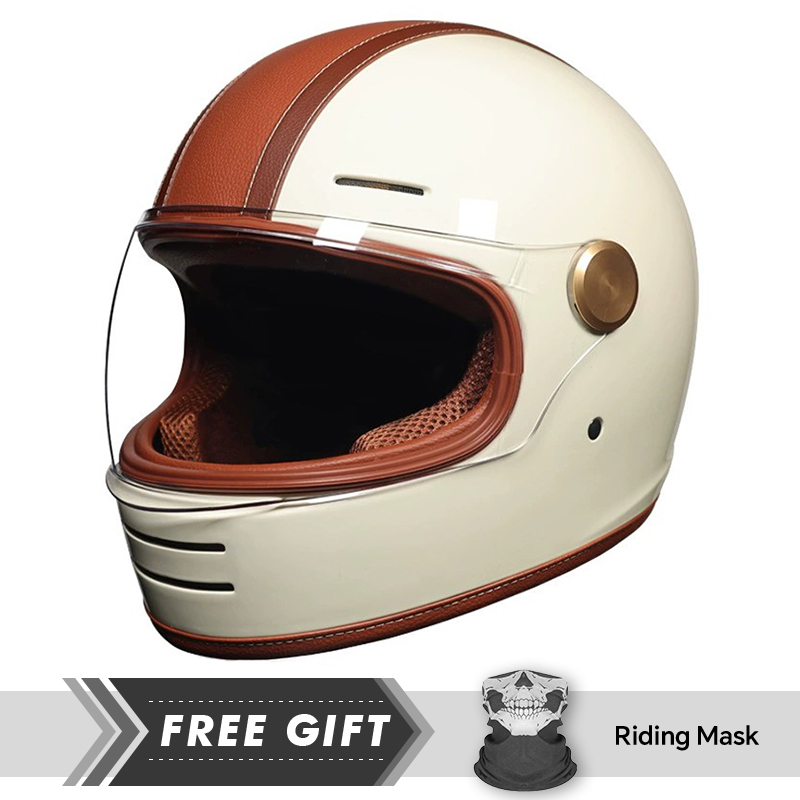 Kask motocyklowy vintage, pełn – Motorcycle Gear In Store recenzja i cena