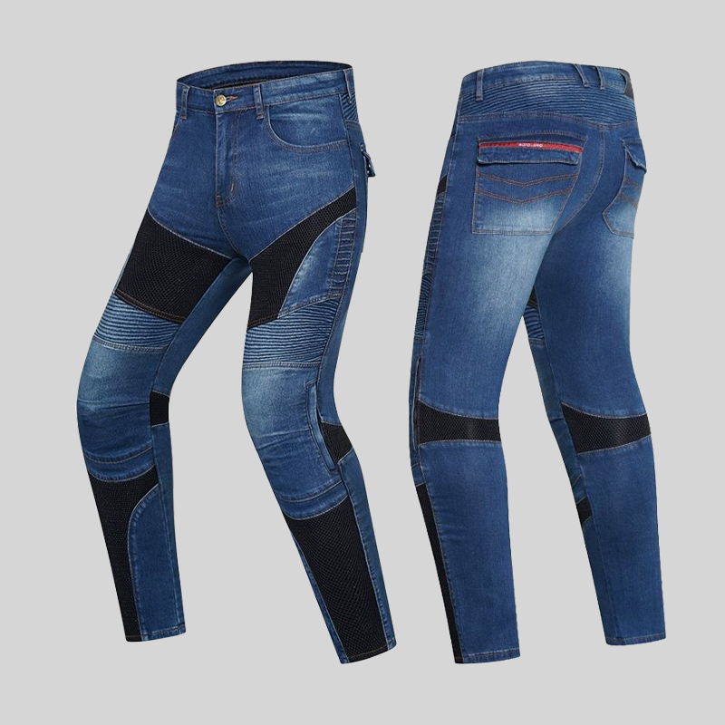 Motocyklowe spodnie męskie Out – Motorcycle Gear Blue recenzja i cena