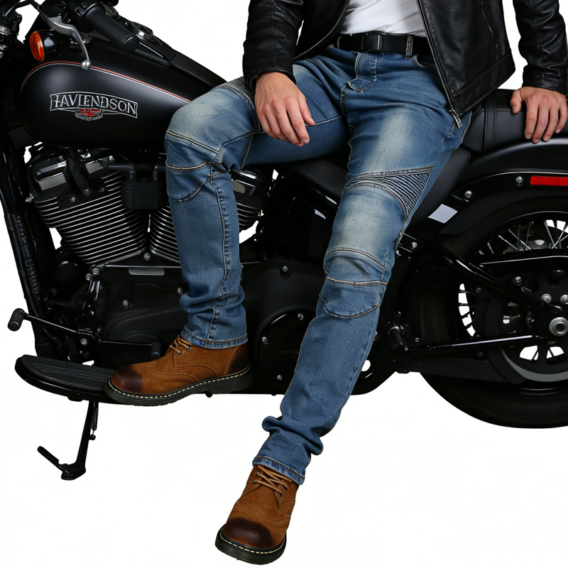 Męskie jeansy motocyklowe, nie – Motorcycle Gear Blue recenzja i cena